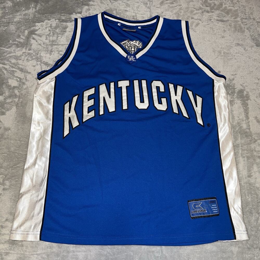 Kentucky Wildcats NCAA Basketball #50 Colosseum Athletics Jersey XL Y2K